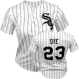 Jermaine Dye Chicago White Sox Home Pinstripe Youth MLB Replica Jersey