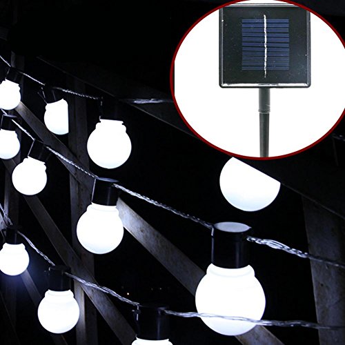 Livingly Light Solar LED String Light Bulb Family Party White / Warm White LED Lamp Beads Auto-sensing Night