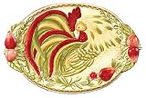 Royal Doulton Chanticlair Sculpted Rooster Platter