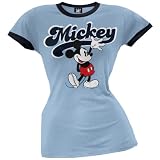 Mickey Mouse - Wave Girls Ringer T-Shirt