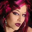 Teagan Xotic Eyes Silver Pink Glitter Eye Make Up Professional