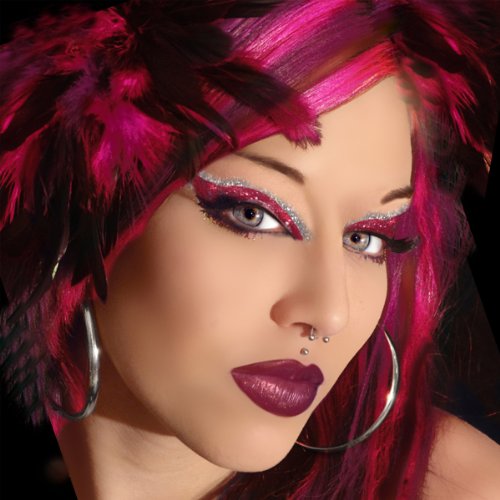 Pink Glitter Eye Make Up glittery eye makeup. Pink Glitter Eye Make Up