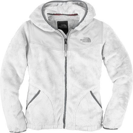 The North Face Youth Girls OSO Hoodie Thermal Zip Jacket (Large, White / White)