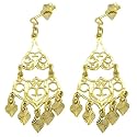 14 Karat Yellow Gold Etruscan Style Dangle Earrings