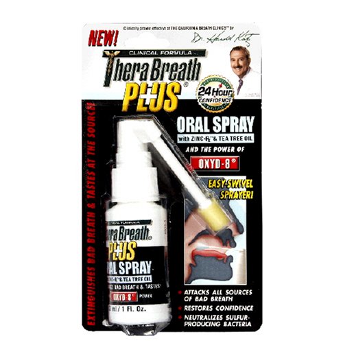 Dr. Katz TheraBreath Plus Oral Spray, with Zinc-Rx & Tea Tree Oil , 1-Ounce (Pack of... by Dr. Harold Katz