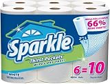 Sparkle Mega Rolls White (6 Rolls)