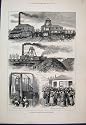 1877 BLANTYRE COLLIERY EXPLOSION GLASGOW OLD PRINT