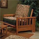 Elite Products Renaissance Junior Twin Oak Futon Chair Frame