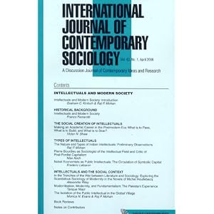 International Journal of Contemporary Sociology by 