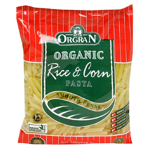 OrgraN OrgraNic Rice & Corn Pasta, Smooth Penne, 8.8-Ounce Packages (Pack of 9)