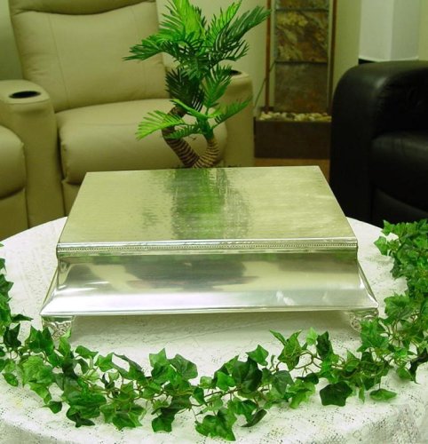 Silver Plated Sheet Holiday Wedding Cake Stand
