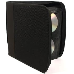 Black Mesh CD 144 Case (Holds up to 144 CDs in a protective wallet)