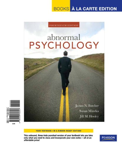 Textbook Cover for Abnormal Psychology, Books a la Carte Edition