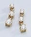 14K Yellow Gold 1.00 ctw Diamond Drop Earrings
