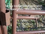 Spring loaded cattle corral pin gate latch & catch box of 5 pair Small