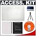 Snug-It Tight Fit Camera Skin (Clear/White) with Spare NB-4L Battery + Cameta Bonus Accessory Kit for Canon PowerShot SD1000 / IXUS 70 Digital Camera