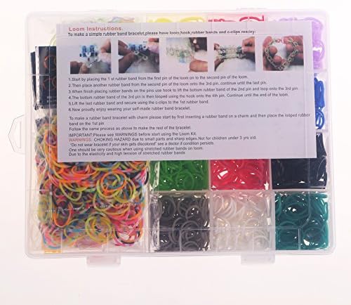 RAINSTORM Colorful Rubber Bands Loom Braid Making Kit Set Mini