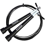 Jump Rope - Premium Quality - Adjustable, Speed Rope For Fitness - Carry Case, Spare Screw Kit & Workout Guide - 100% Lifetime Guarantee