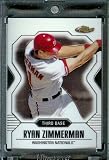 2007 Topps Finest #11 Ryan Zimmerman Baseball Card Washington Nationals - Mint Condition - Shipped In Protective Display Case !!