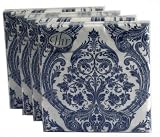 Ideal Home Range Grandeur Blue, 80 Luncheon Napkins