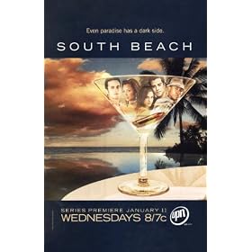 South Beach Affiche la t�l�vision Poster Television Plage sud (11 x 17 In - 28cm x 44cm) Style A