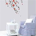 Easy Instant Decoration Wall Sticker Decal - Blossoms in the Wind