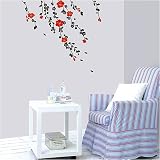 Easy Instant Decoration Wall Sticker Decal - Blossoms in the Wind