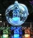 BANBERRY DESIGNS Clear Glass Globe Christmas Ornament - Nativity Scene - LED Lighted Color Changing - The Holy Family is Beautifully Displayed in This Glass Ball Ornament - Comes Gift Boxed