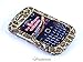 Smile Case Leopard Bling Rhinestone Crysal Jeweled Snap on Full Cover Case for Blackberry Curve 8520 8530 (8520-Bling Leopard Light) thumb