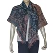 Winter Scarves Wool in Square Shape Handmade Gifts 44 x 44 inches(sjmwr095)