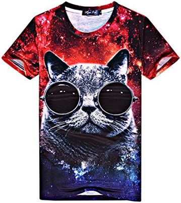 COLDESIGN Mans Cat Soft Cotton T-shirts