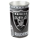 Oakland Raiders NFL Tapered Wastebasket (15 Height)
