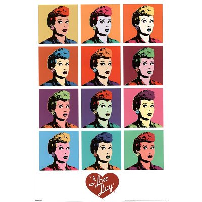 I Love Lucy (Pop Art) TV Poster Print - 24x36