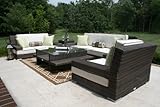 The Lepore Collection All Weather Wicker Patio Furniture Deep Seating Set