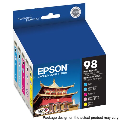 Epson 98 Color MultiPack Ink Cartridges for Epson Artisan 700, 710, 800, 810 Printersthumbnail