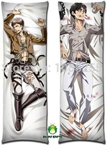 Anime WOW Anime Dakimakura hugging pillow jr Attack on Titan Eren Jaeger Jean Kirstein(150x50cm)