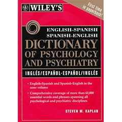 Wiley's English-Spanish and Spanish-English Dictionary of Psychology