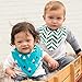 Ziggy Baby Bandana Bib Set, Blue/Teal, 4 Pack