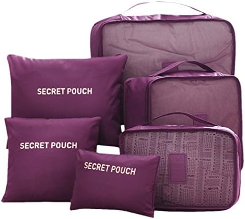 Travel Organizers Packing Cubes Bag Carry-ons Luggage Compression Pouches 6 Sets