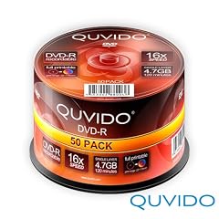 50 QUVIDO DVD-R 4.7GB 16x full printable in Spindel // RiTEK
