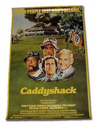 Buy Chevy Chase Autographed ''Caddyshack'' Movie Poster by SuperStar Greetings