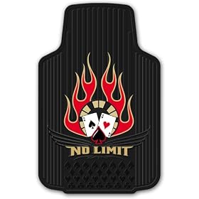 No Limit Poker Style Universal-Fit Molded Front Floor Mat - Set of 2
