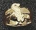 Chicago White Sox Sox Border Ladies' Ring Size 6 1/2 - 14KT Gold Jewelry