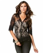 Lace Button Down Top
