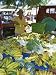 Bananas for Sale, Local Market, Avarua, Rarotonga, Cook Islands, Polynesia, South Pacific Stretched Canvas Poster Print