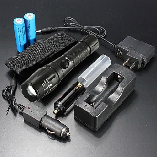 EasyBOY 2500 Lumen Cree Xm-l T6 LED Flashlight Torch 18650 Battery + Charger + Holster