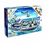 BanBao Civil Services Large Set Police Boat - 600 Pieces