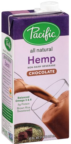 Pacific Natural Foods All Natural Hemp Chocolate Non-Dairy Beverage, 32 Ounce Boxes (Pack of 12)