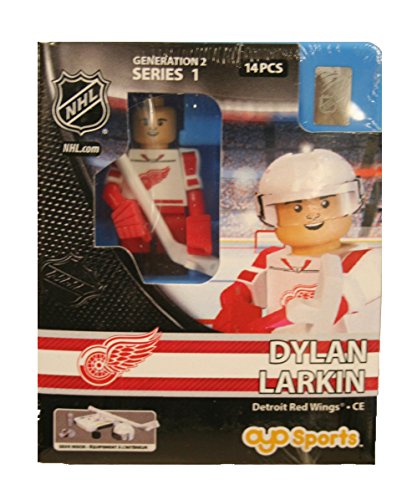 NHL Detroit Red Wings Gen 2 Limited Edition Dylan Larkin Minifigure, Small, Black