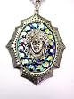 Small Rocker Jewelry Medusa Pendant Framed Medusa Necklace
